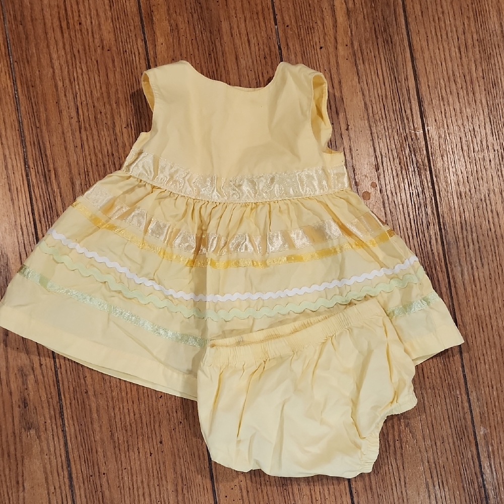 Small Wonders Yellow Baby Dress with Bloomers